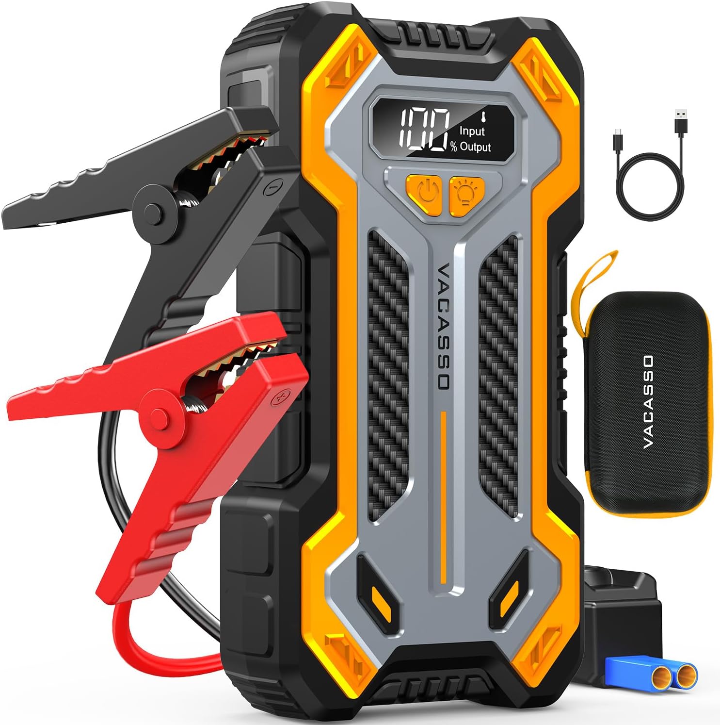 VACASSO Car Jump Starter, 5000A Car Battery Jump Starter for Up to 10L Vacasso VACASSO Car Jump Starter, 5000A Car Battery Jump Starter for Up to 10L Vacasso