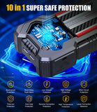 Vacasso Car Jump Starter, 5000A Car Battery Jump Starter for Up to 10L Gas and 8L Diesel Engines, 12V Portable Jumper Starter Power Pack with Booster Car Starter Jump Box , LED Light, Jumper Cable