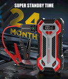 Vacasso Car Jump Starter, 5000A Car Battery Jump Starter for Up to 10L Gas and 8L Diesel Engines, 12V Portable Jumper Starter Power Pack with Booster Car Starter Jump Box , LED Light, Jumper Cable